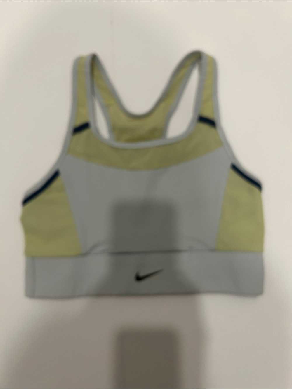 Nike Olive Green Sports Bra, Lime Shorts, Grey Tank & White Running Shorts - Picture 7 of 10